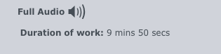 Full Audio X)))




       Duration of work: 9 mins 50 secs