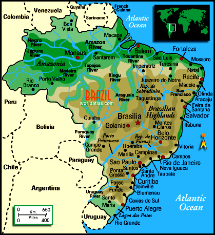 Map of Brazil