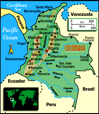 Map of Colombia