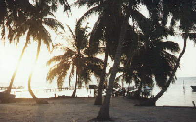 Sunrise at Caye Caulker