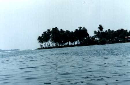 Crossing the sea in a motorised canoe