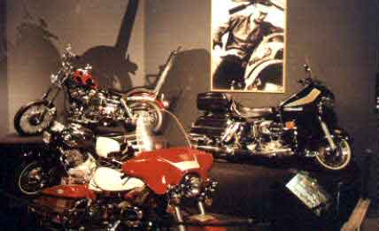 Some of his motorcycles