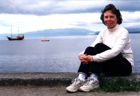 Mum at Lake Osorno